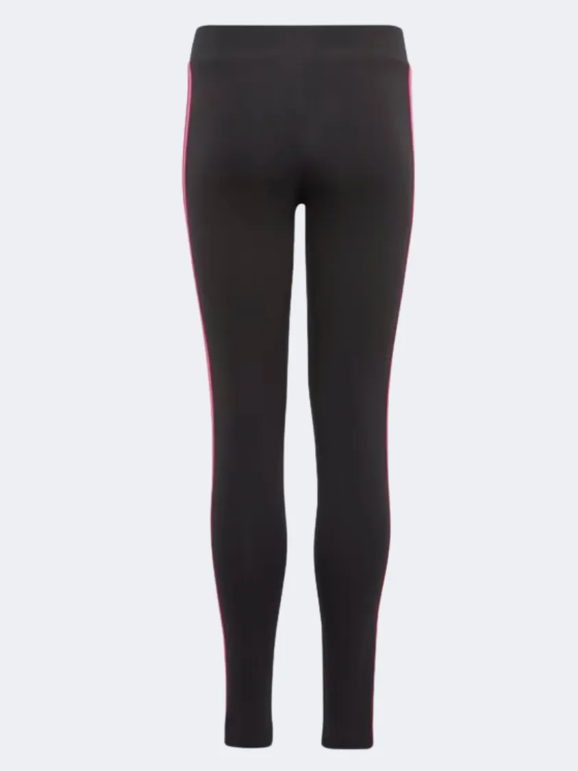 Adidas Essential 3S Girls Sportswear Tight Black/Lucid Fuchsia