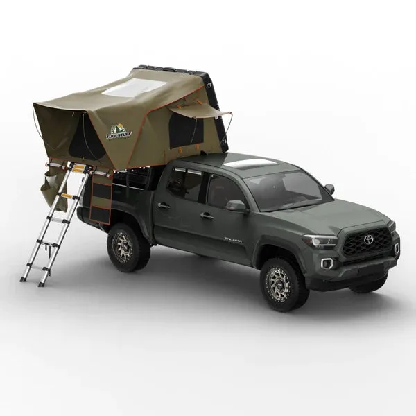 ALPHA II HARDSHELL ROOFTOP TENT, ABS, 2 PERSON, BLACK, BY TUFF STUFF OVERLAND