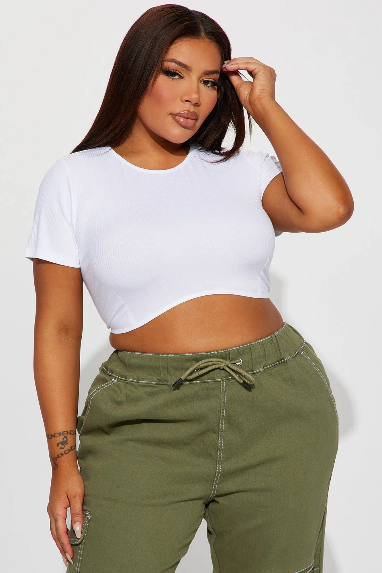 Amelia Crop Top - White