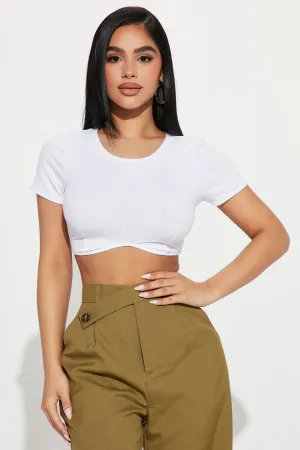 Amelia Crop Top - White