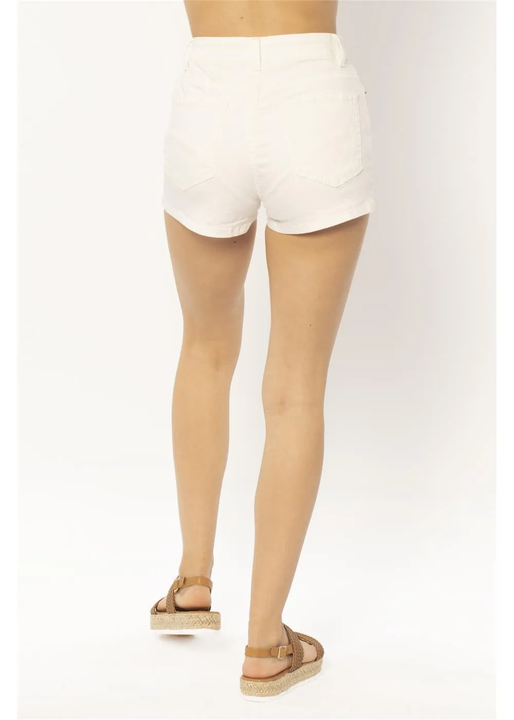 Amuse Society Alexis Denim Short - WHITE