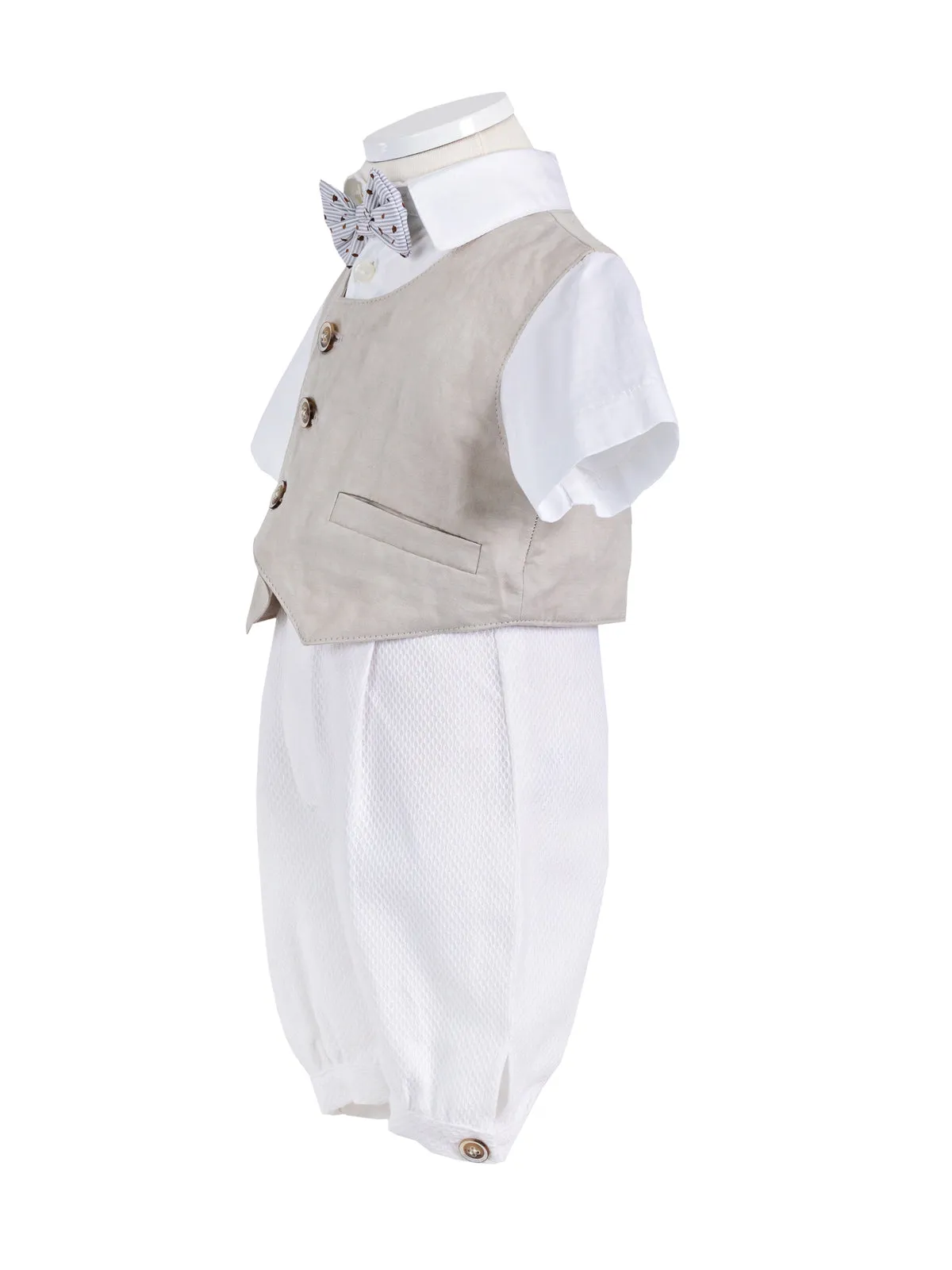 Baby cotton suit set for boy 3pcs - SILVESTRO