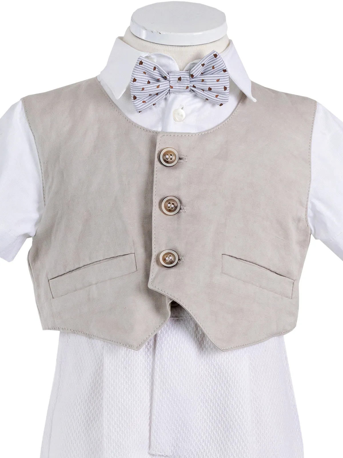 Baby cotton suit set for boy 3pcs - SILVESTRO