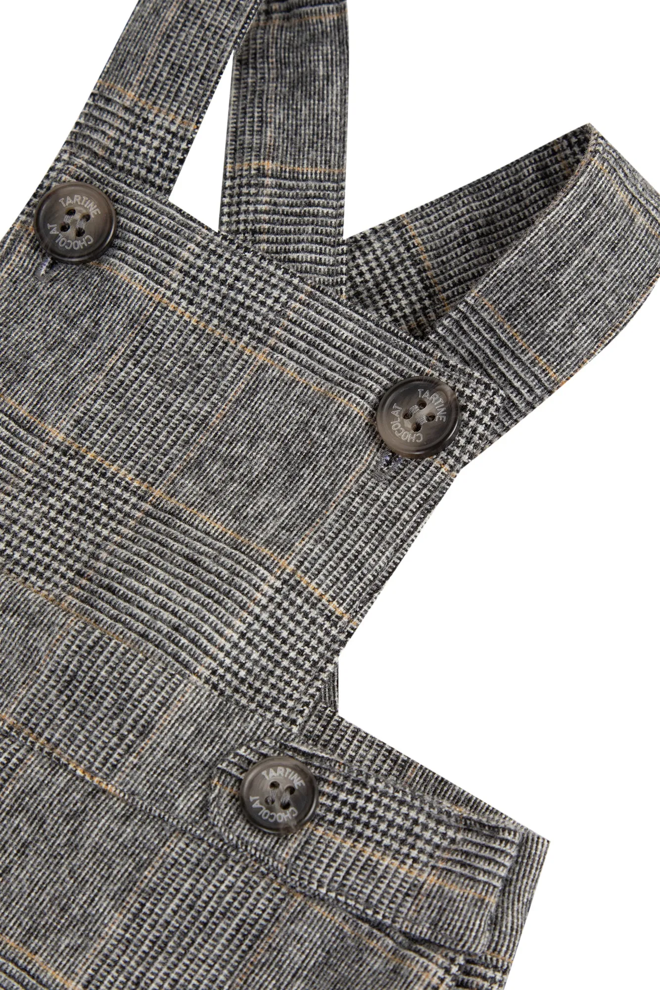 Baby Destination Grey Plaid Overalls