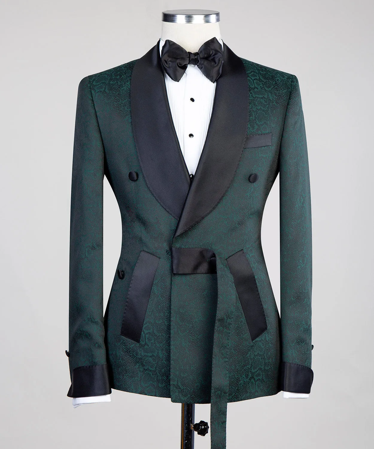 Belted Forest Green Tuxedo