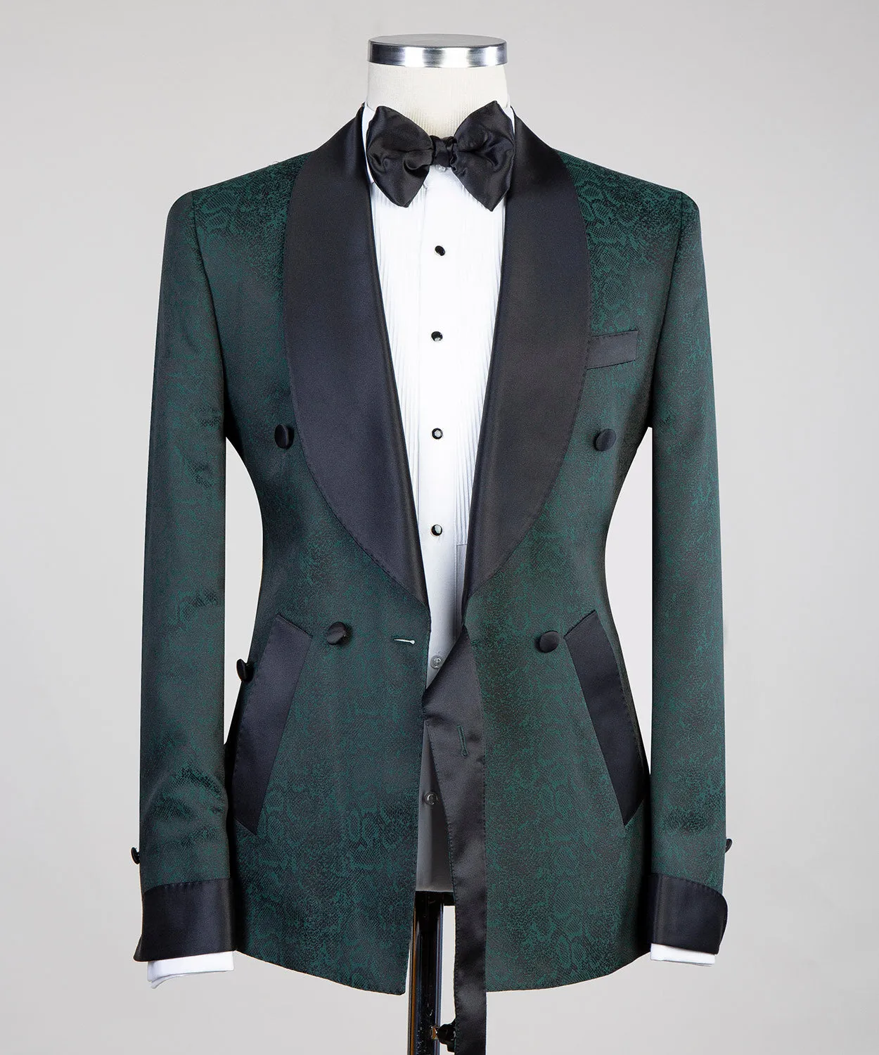 Belted Forest Green Tuxedo