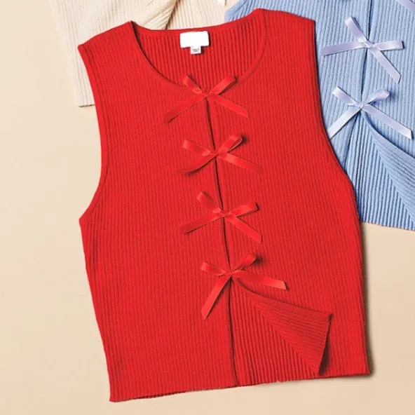 best in bow top - red