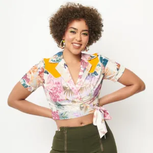 botanical beauty wrap top