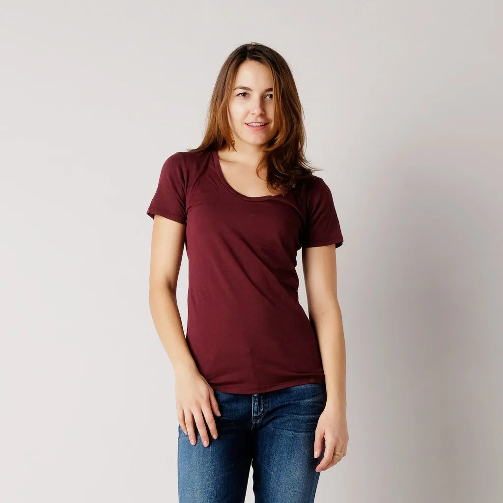 Brooklyn Denim Co. Organic Cotton Swoop Neck Tee