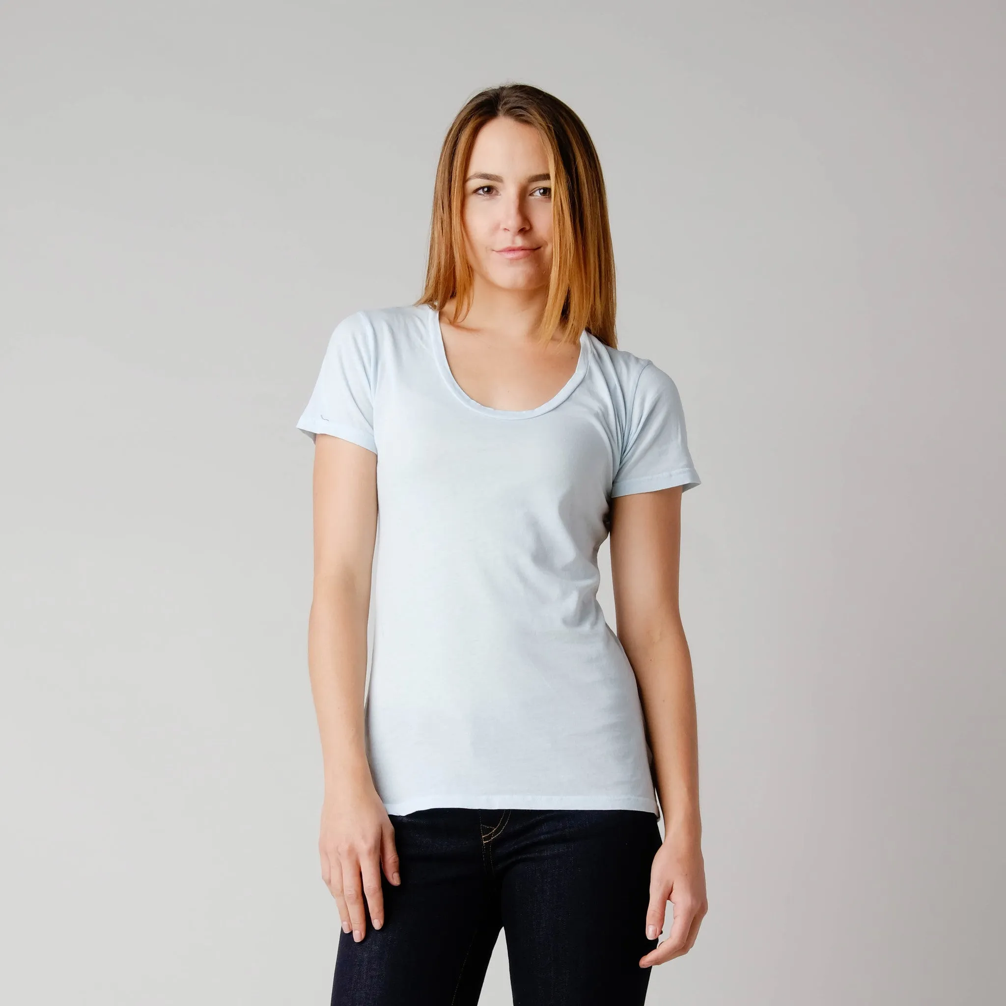 Brooklyn Denim Co. Organic Cotton Swoop Neck Tee