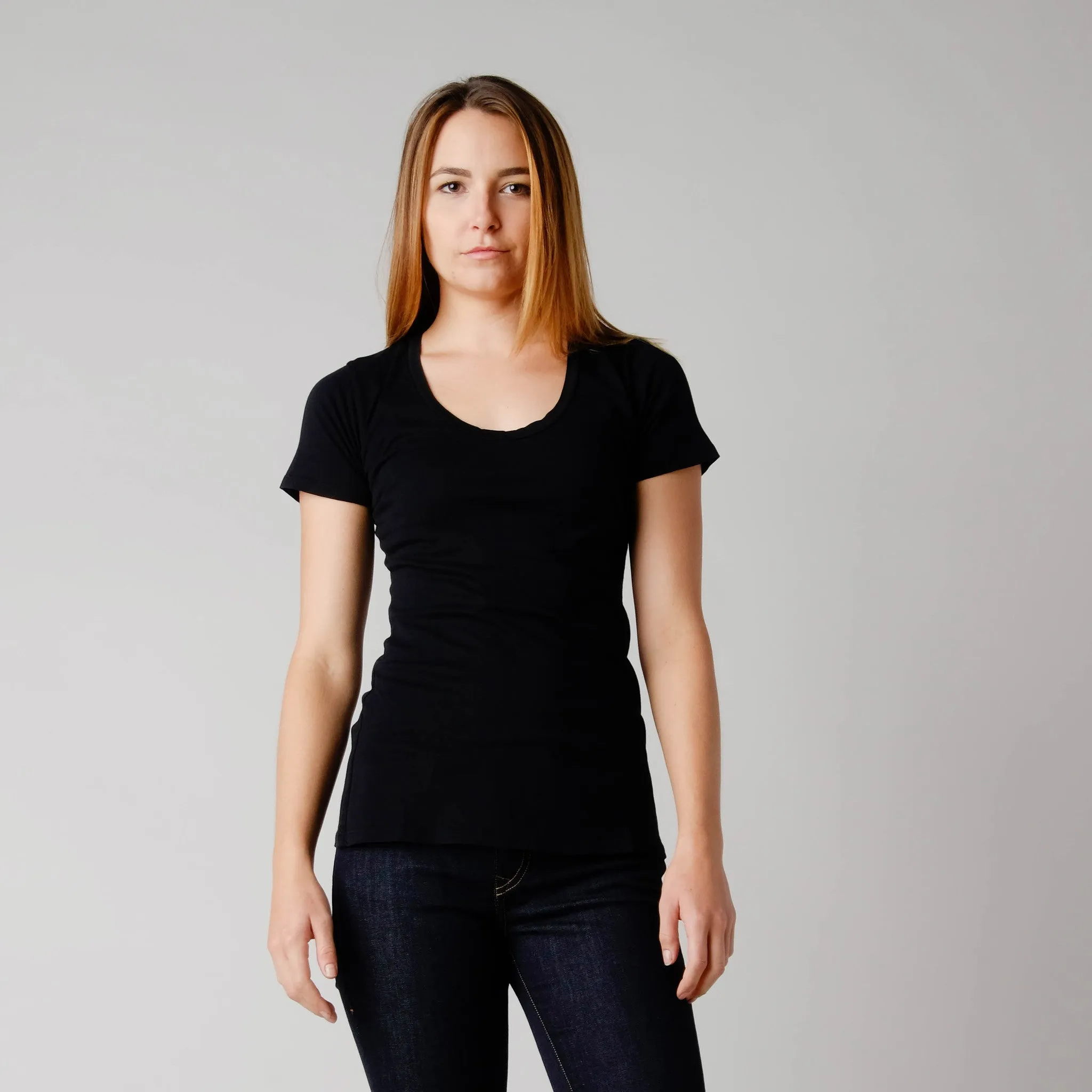 Brooklyn Denim Co. Organic Cotton Swoop Neck Tee