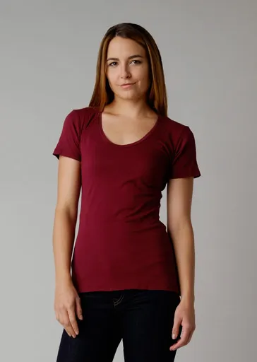 Brooklyn Denim Co. Organic Cotton Swoop Neck Tee