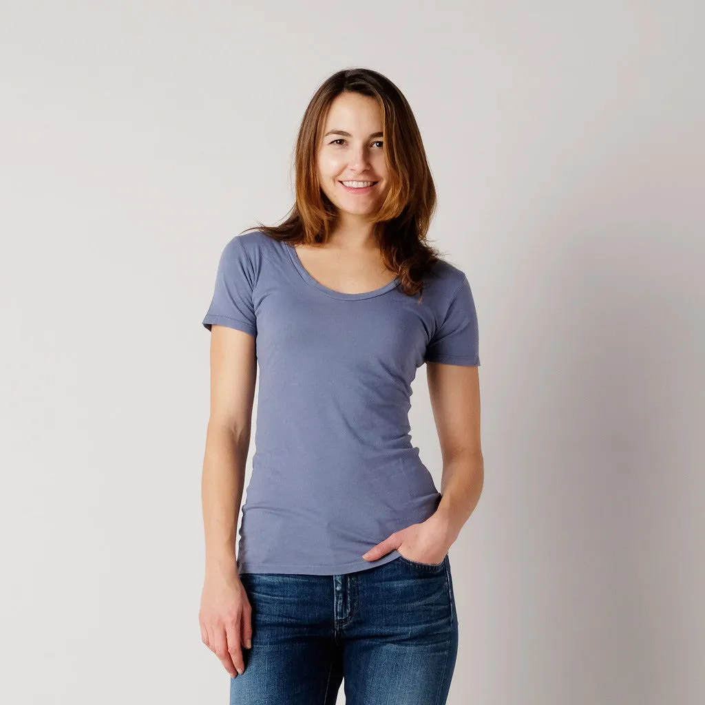 Brooklyn Denim Co. Organic Cotton Swoop Neck Tee