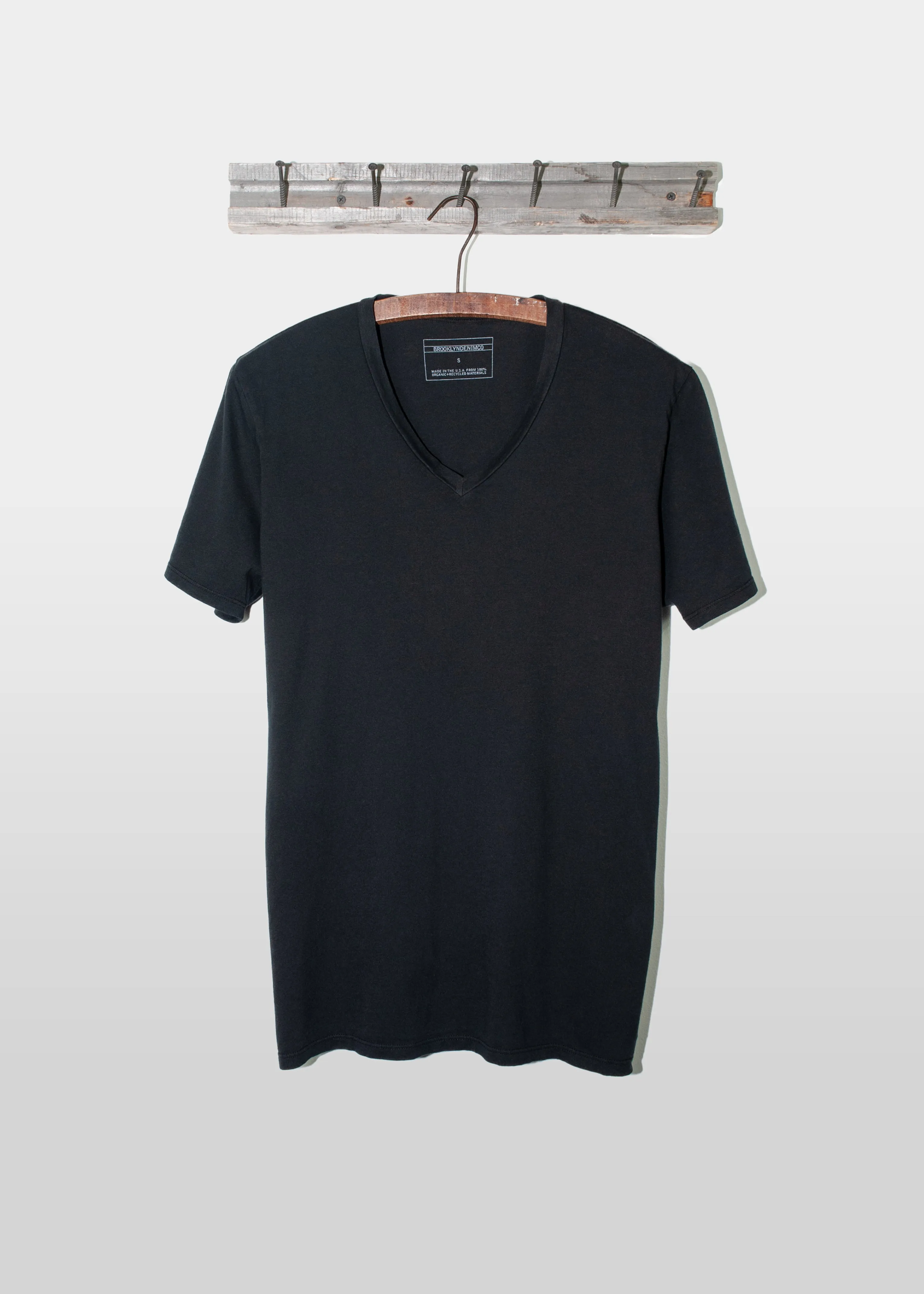 Brooklyn Denim Co. Organic Cotton V-Neck Tee - Black