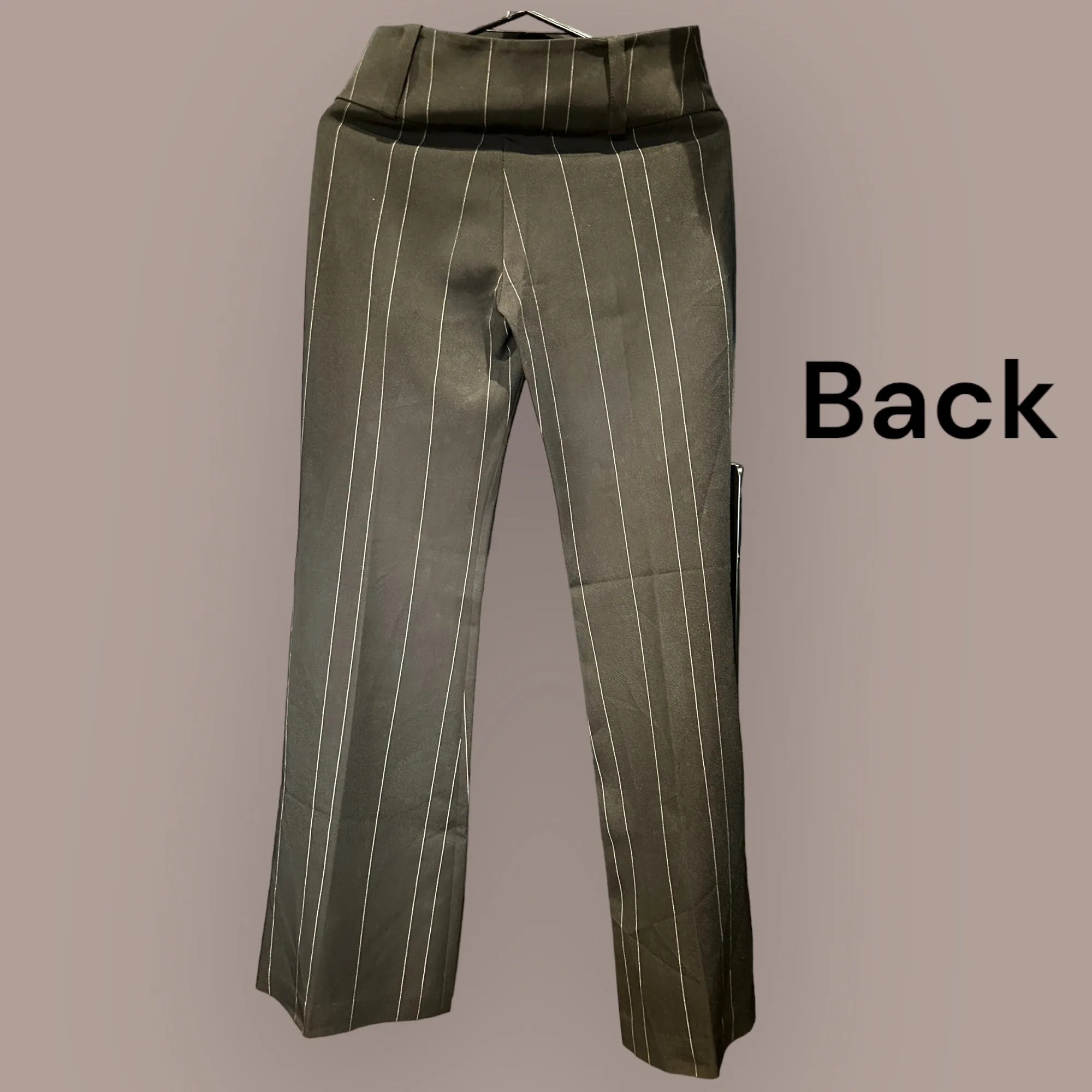 Brown Broad Stripes Pants