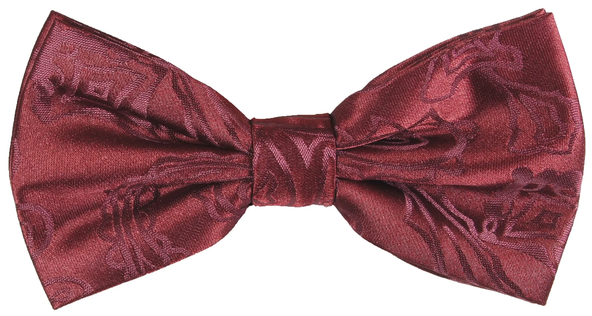 Burgundy Paisley Tuxedo Vest Set