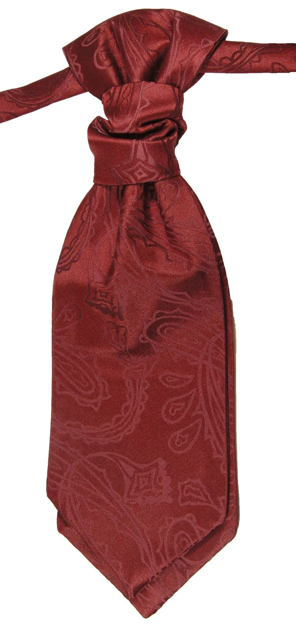 Burgundy Paisley Tuxedo Vest Set