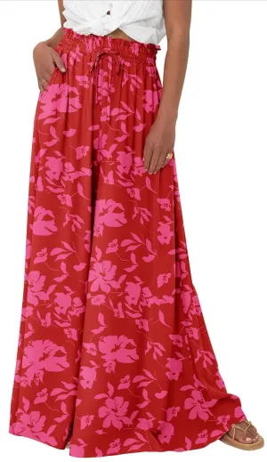 Calista Smocked Wide Leg Pants