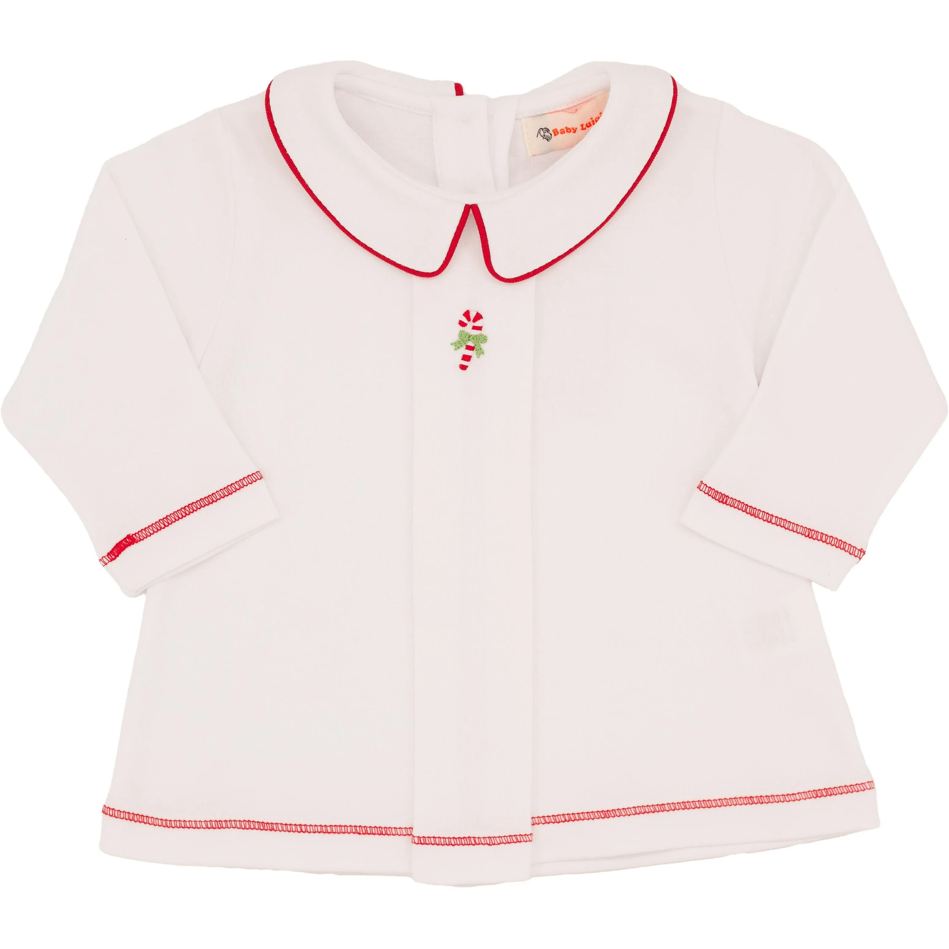 Candy Cane Bow Peter Pan Shirt