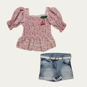 Cherry Coco Girls Casual Set