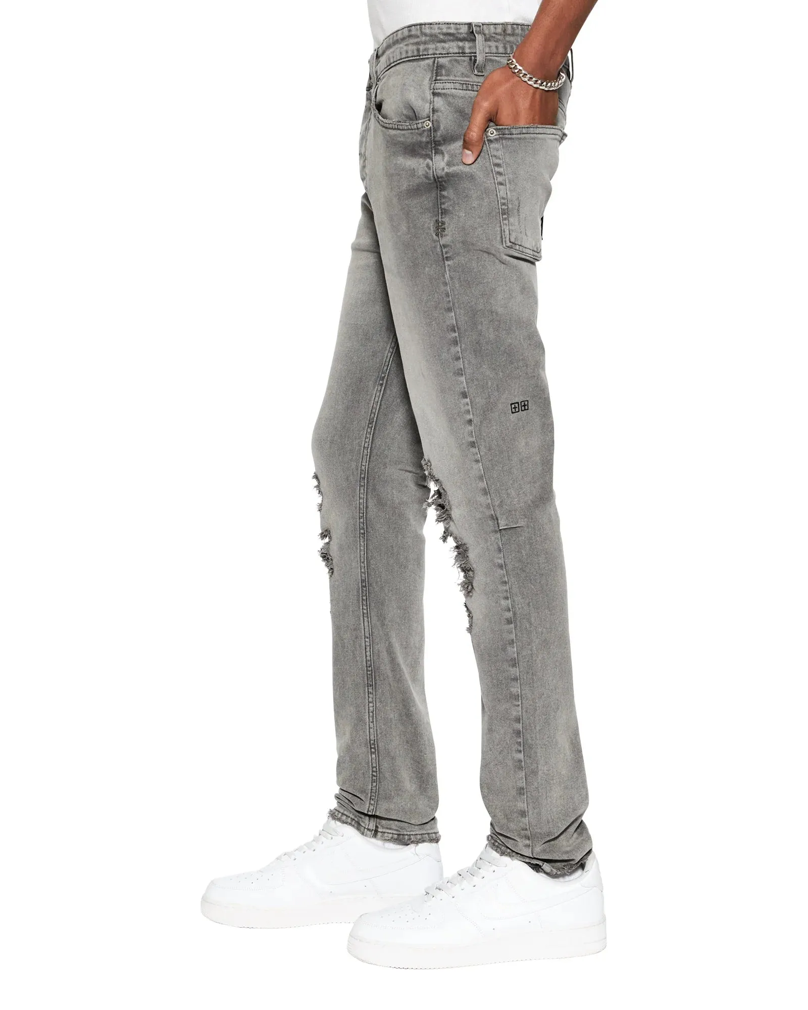 Chitch Prodigy Trashed Jeans (Grey) - K5000005539004