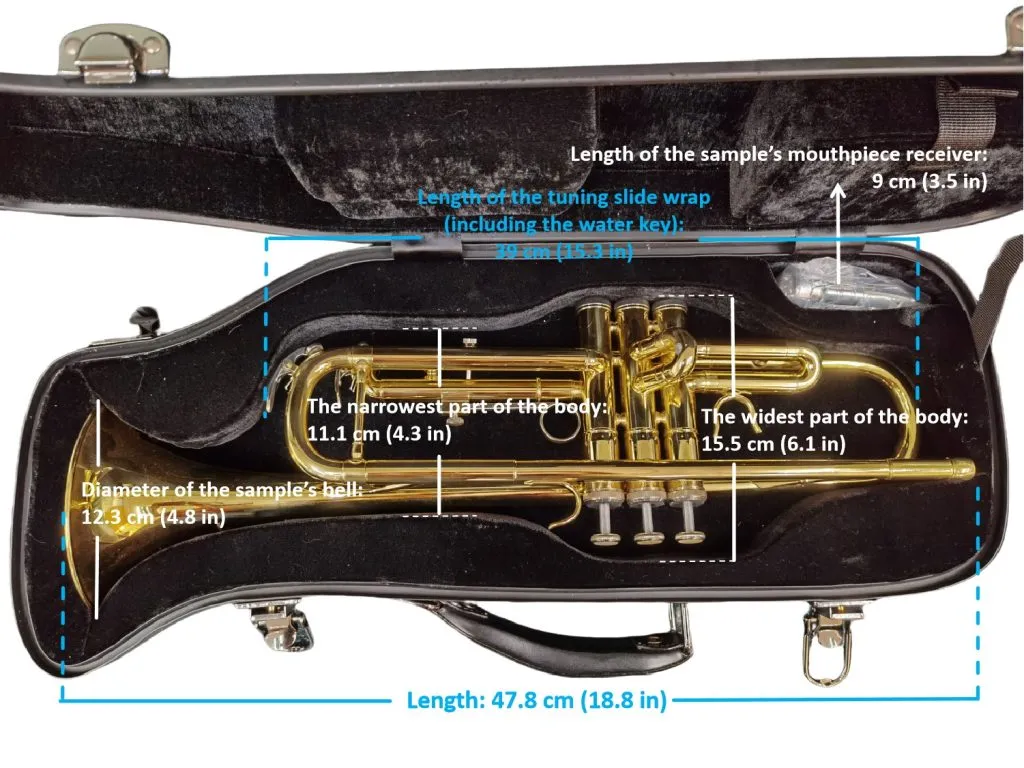 Crossrock CRF1020TR-BL Fiberglass Trumpet Case w/ TSA Lock - Blue