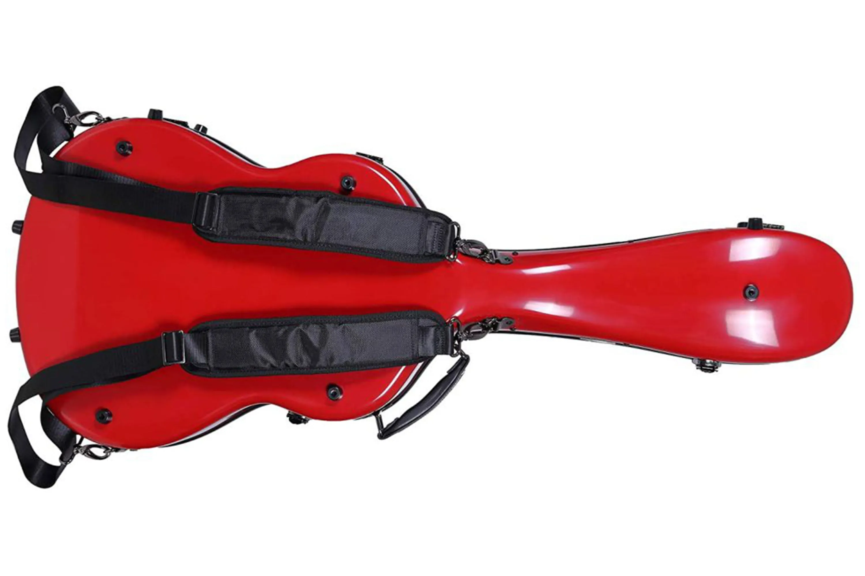 Crossrock CRF2021CRD Classical Full Size Fiberglass Guitar Case - Red