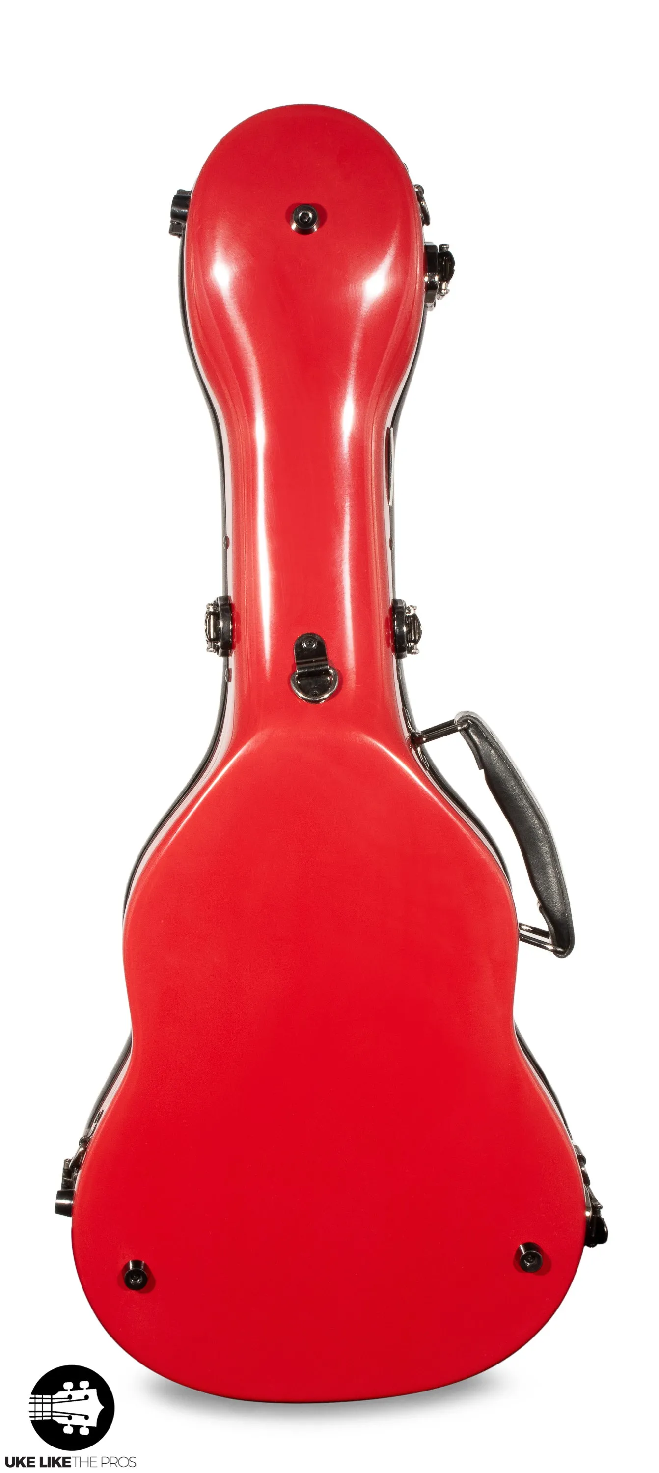 Crossrock Fiberglass RED Tenor Ukulele Case – Universal Case for Standard Tenor and Grand Tenor Model #CRF1020TURD