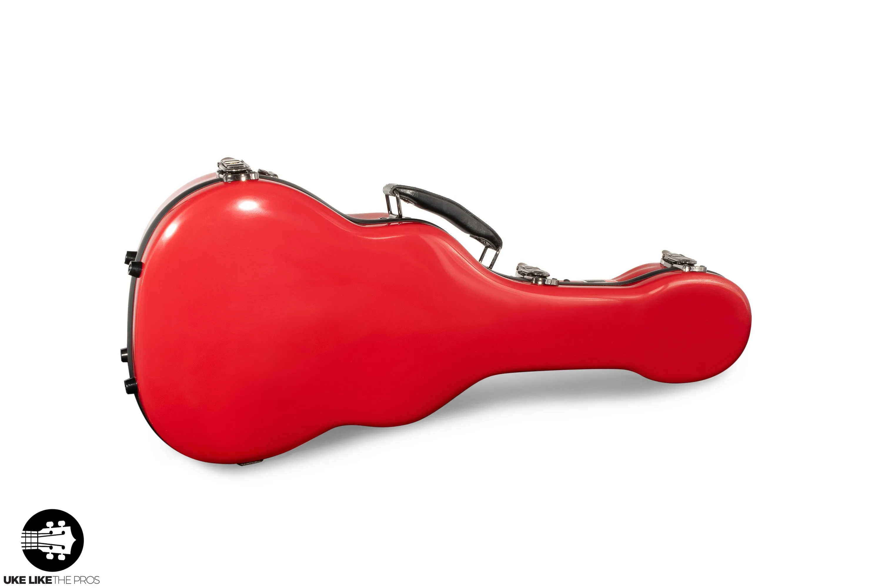 Crossrock Fiberglass RED Tenor Ukulele Case – Universal Case for Standard Tenor and Grand Tenor Model #CRF1020TURD