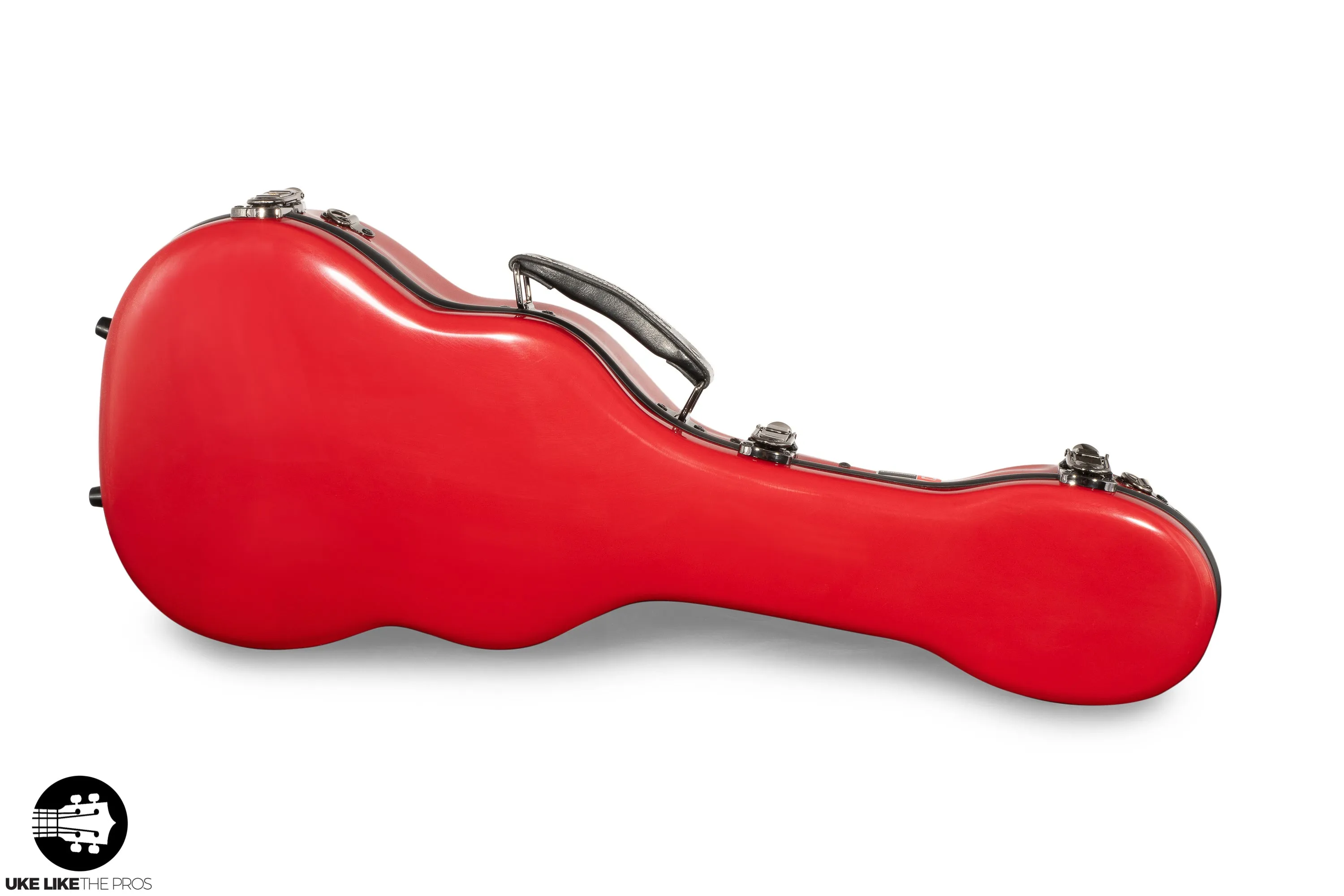 Crossrock Fiberglass RED Tenor Ukulele Case – Universal Case for Standard Tenor and Grand Tenor Model #CRF1020TURD