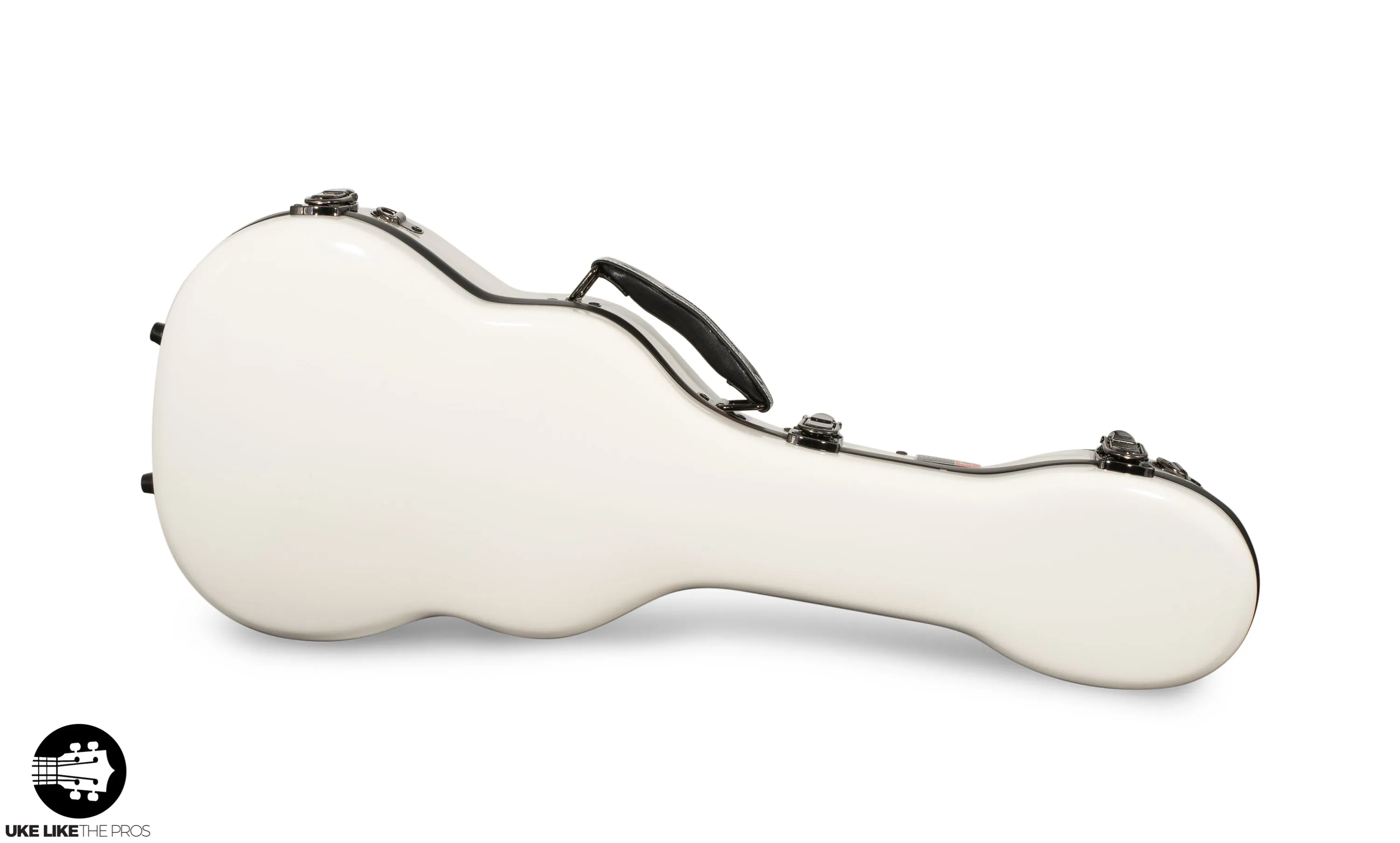 Crossrock Fiberglass WHITE Tenor Ukulele Case – Universal Case for Standard Tenor and Grand Tenor Model #CRF1020TUWT