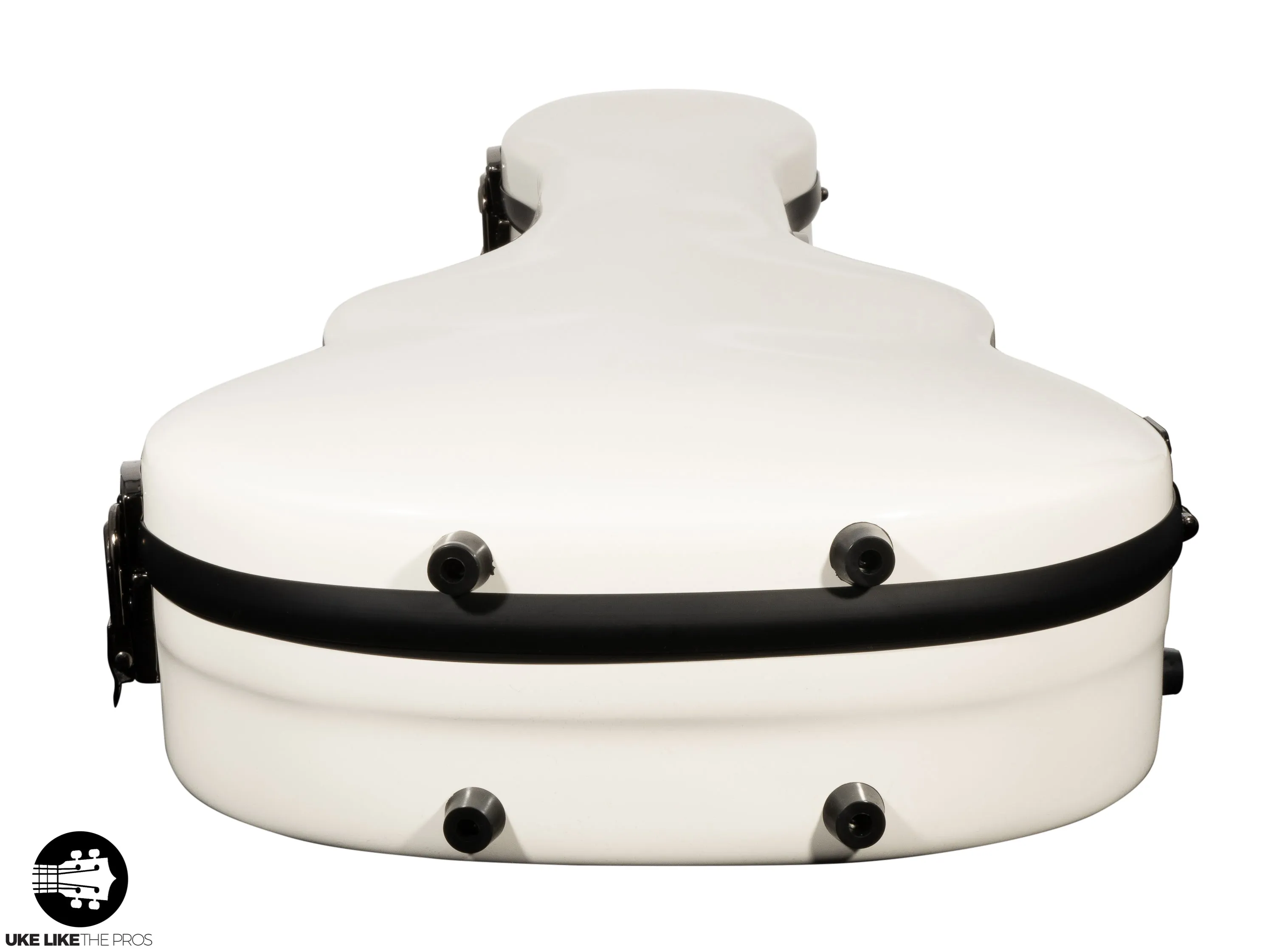 Crossrock Fiberglass WHITE Tenor Ukulele Case – Universal Case for Standard Tenor and Grand Tenor Model #CRF1020TUWT