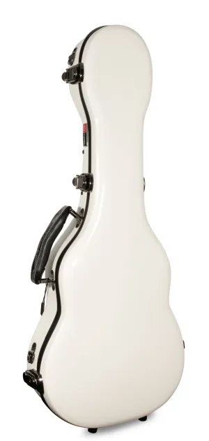 Crossrock Fiberglass WHITE Tenor Ukulele Case – Universal Case for Standard Tenor and Grand Tenor Model #CRF1020TUWT