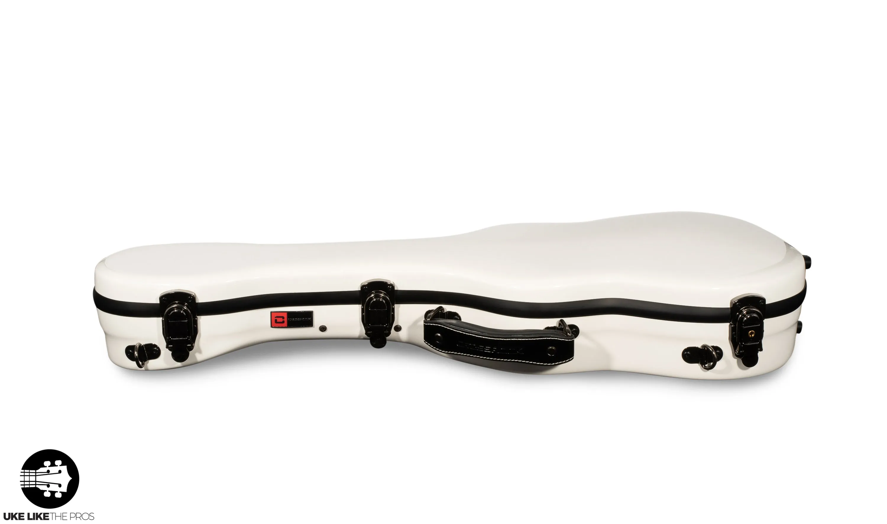 Crossrock Fiberglass WHITE Tenor Ukulele Case – Universal Case for Standard Tenor and Grand Tenor Model #CRF1020TUWT