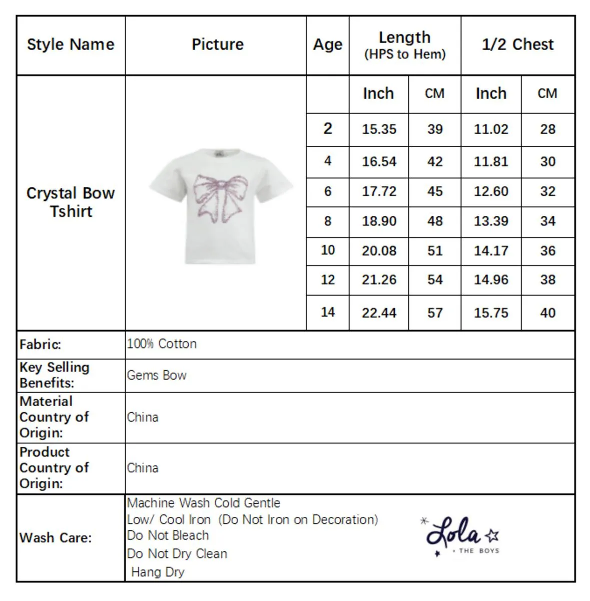 Crystal Bow T-Shirt