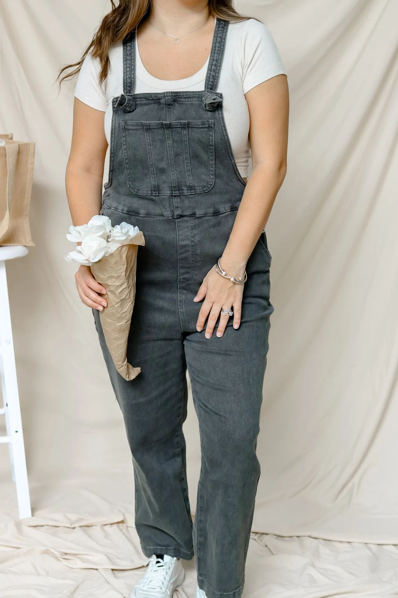 Downtown Stroll Overalls (ash black)