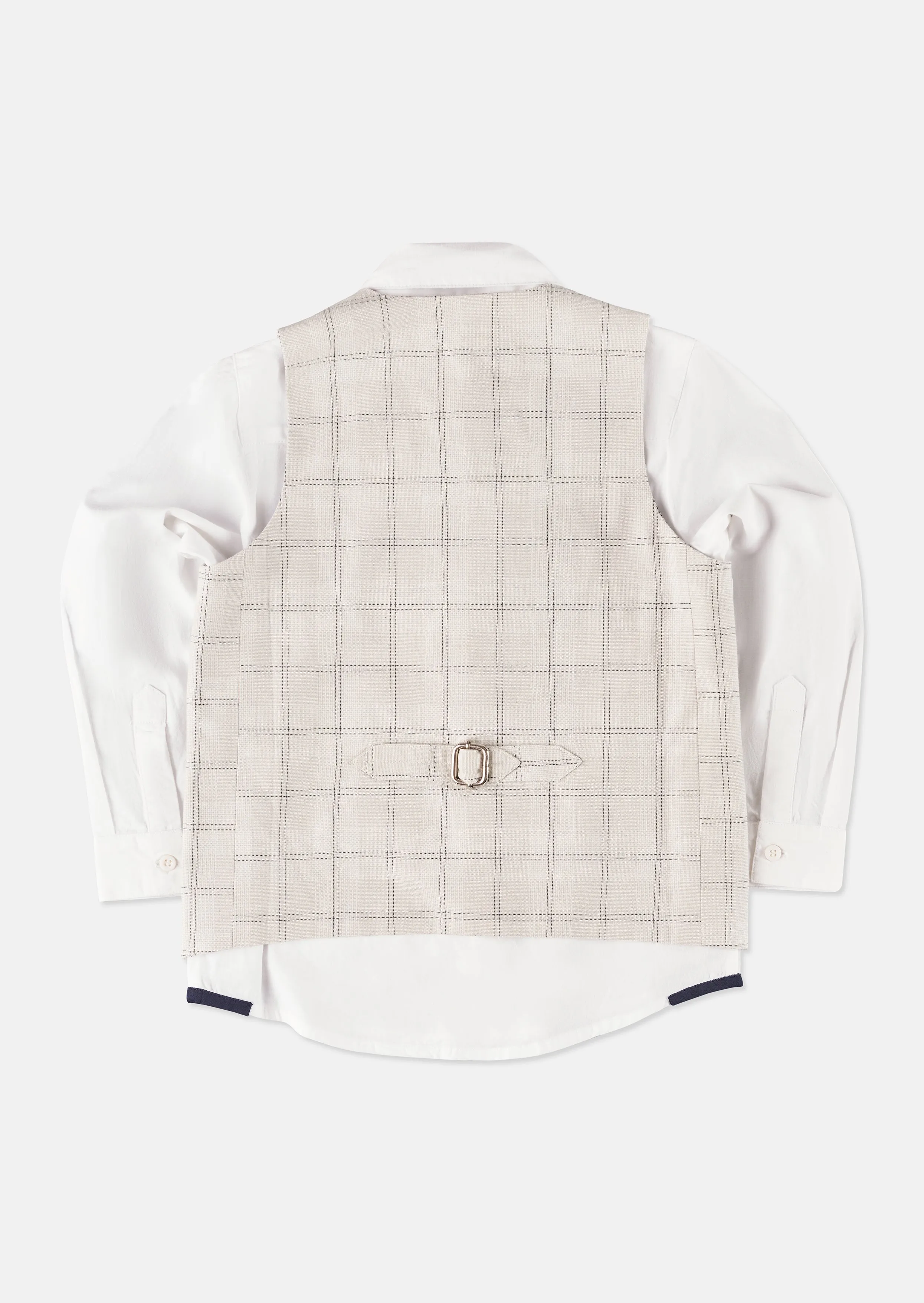 Emerson Grey Check Waistcoat Set