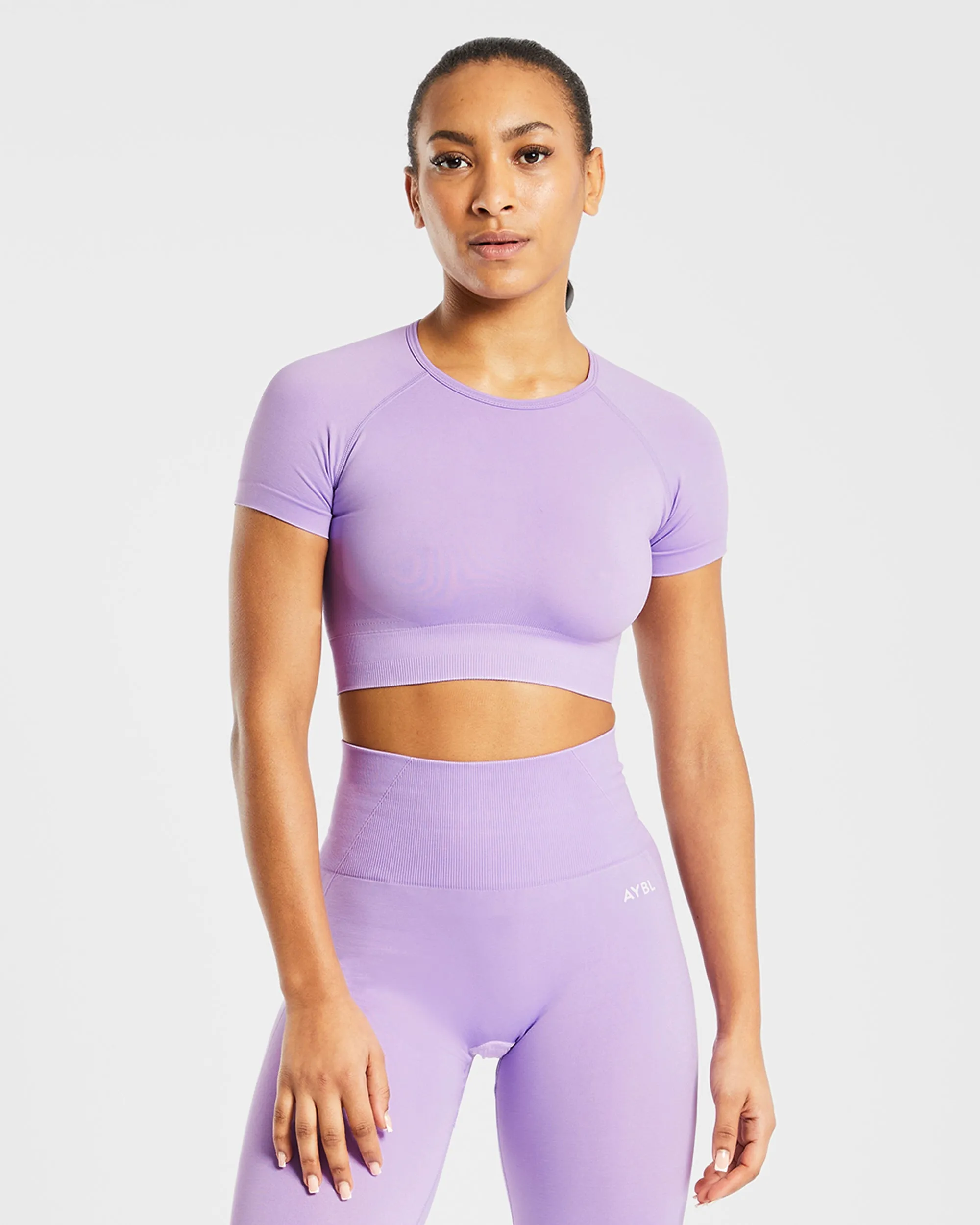 Empower Seamless Crop Top - Purple