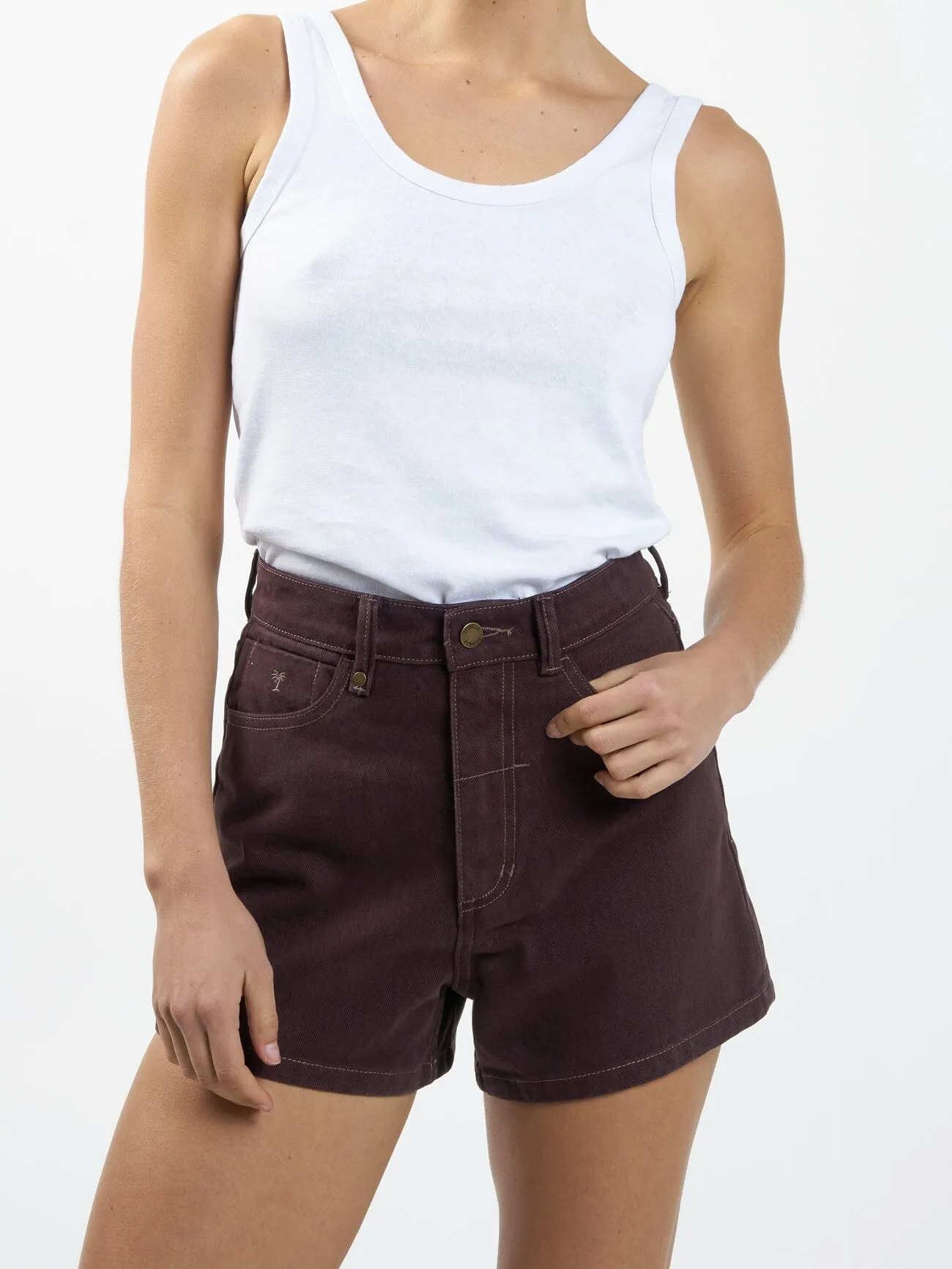 Erica Short - Clean Hem - Chocolate Plum