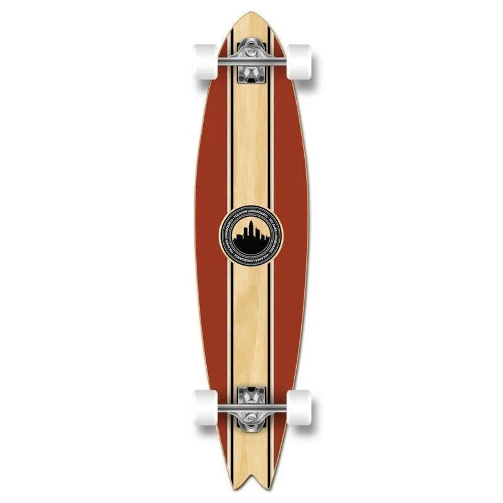 Fishtail Longboard 40 inch Crest from Punked - Complete