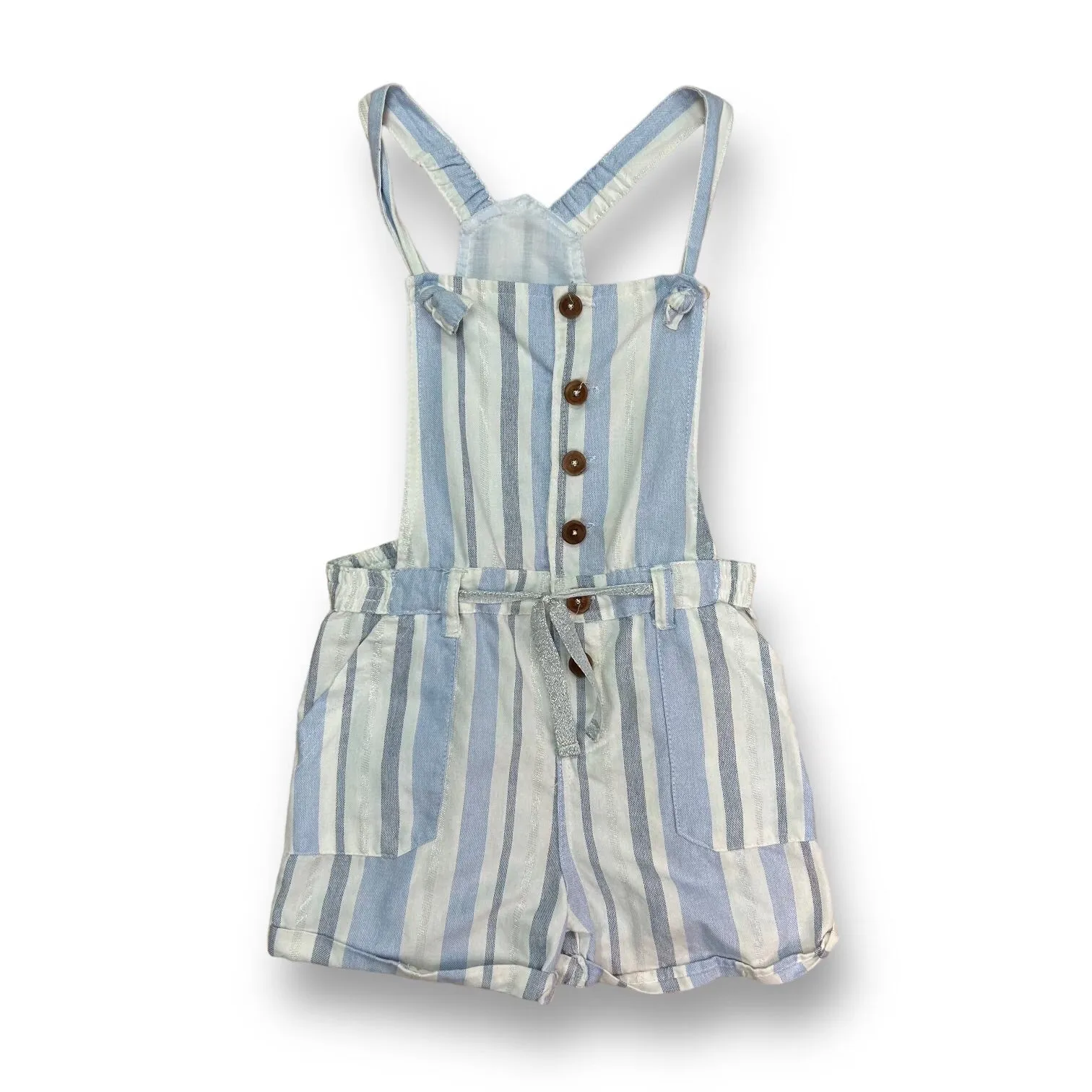 Girls Jessica Simpson Size 14 Blue & White Boho Overalls