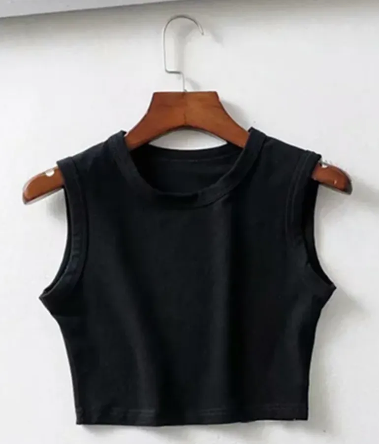 Girl's Sleeveless Crop Top