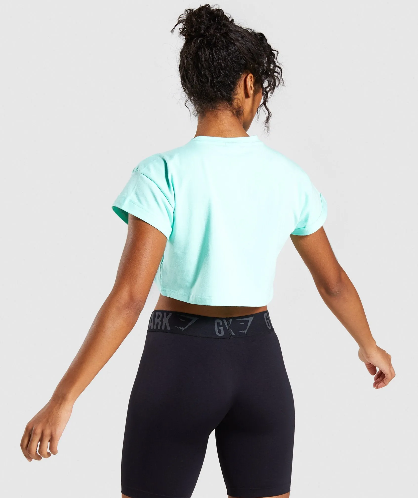 Gymshark Fraction Crop Top - Light Green