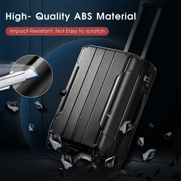 Hardshell Luggage Sets 3 Pcs Spinner Suitcase with TSA Lock Lightweight 20''24''28''