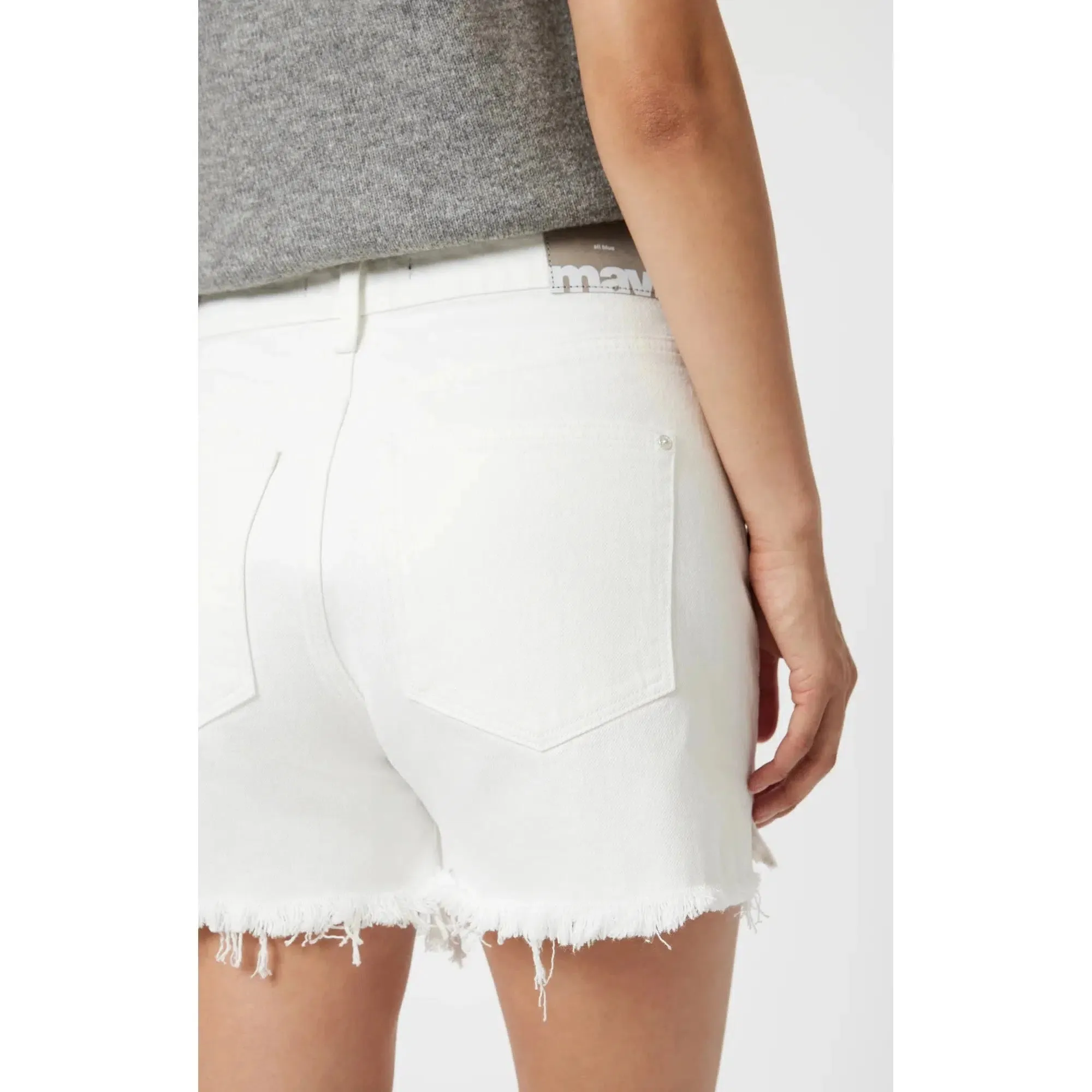 HEIDI OFF WHITE DENIM SHORT