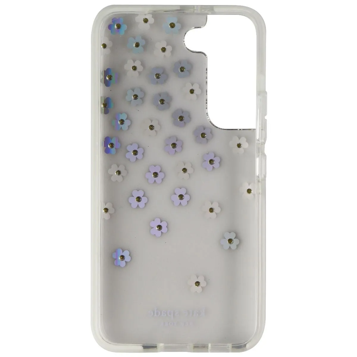 Kate Spade Defensive Hardshell Case for Galaxy S22 - Iridescent Scattered Flower