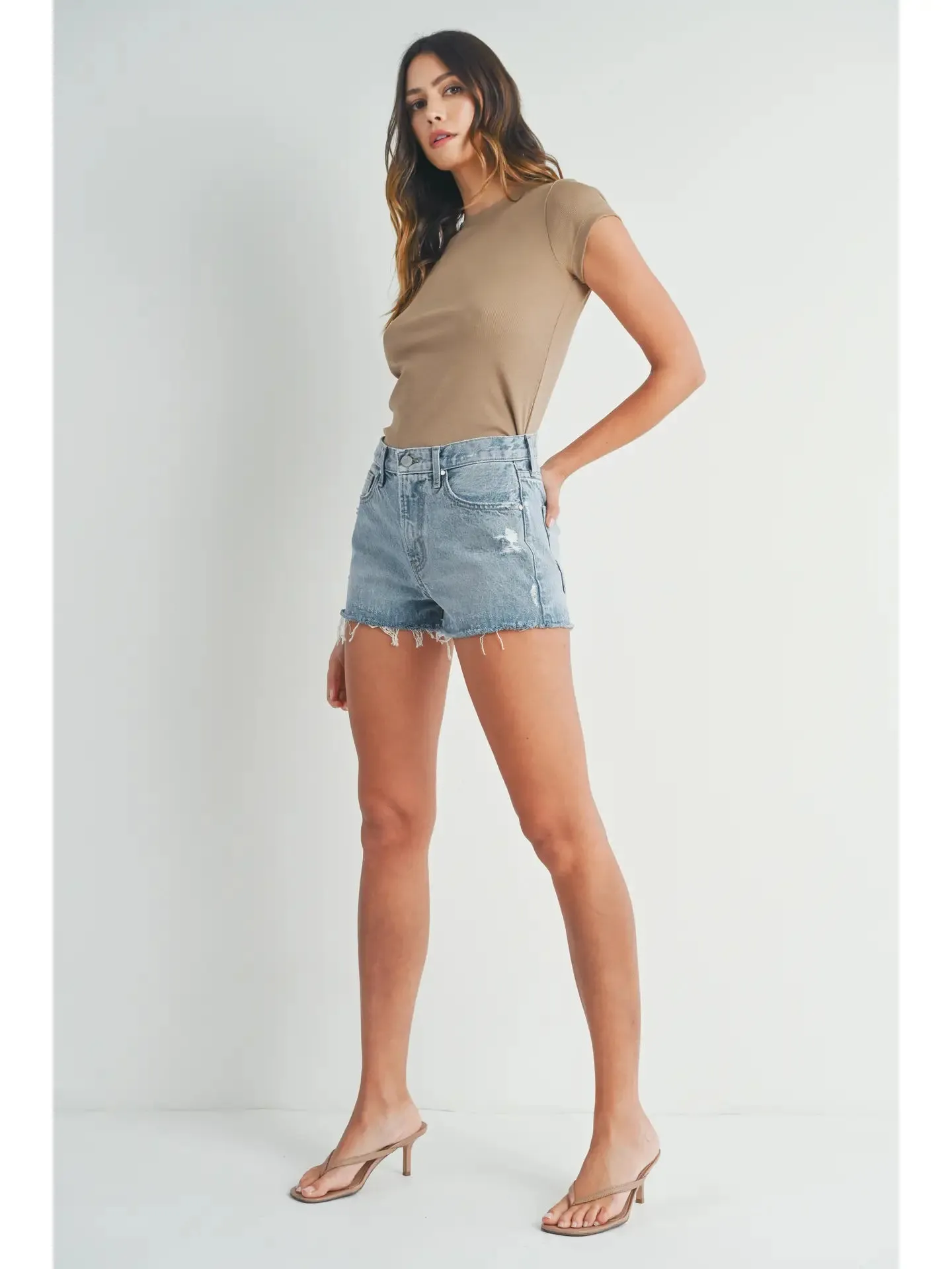 Kera Relaxed Denim Shorts