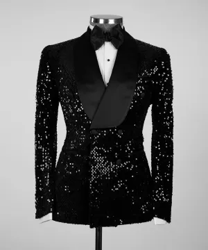 Men's Shining Black Tuxedo