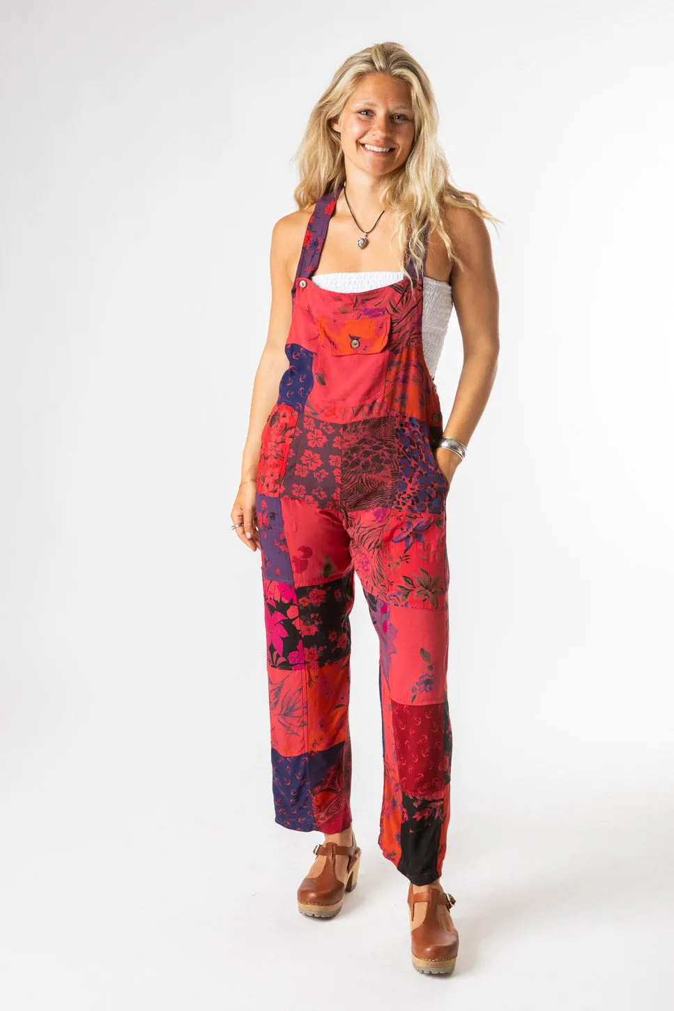 Mexicali Patchwork Unisex Hippy Overalls Overstock