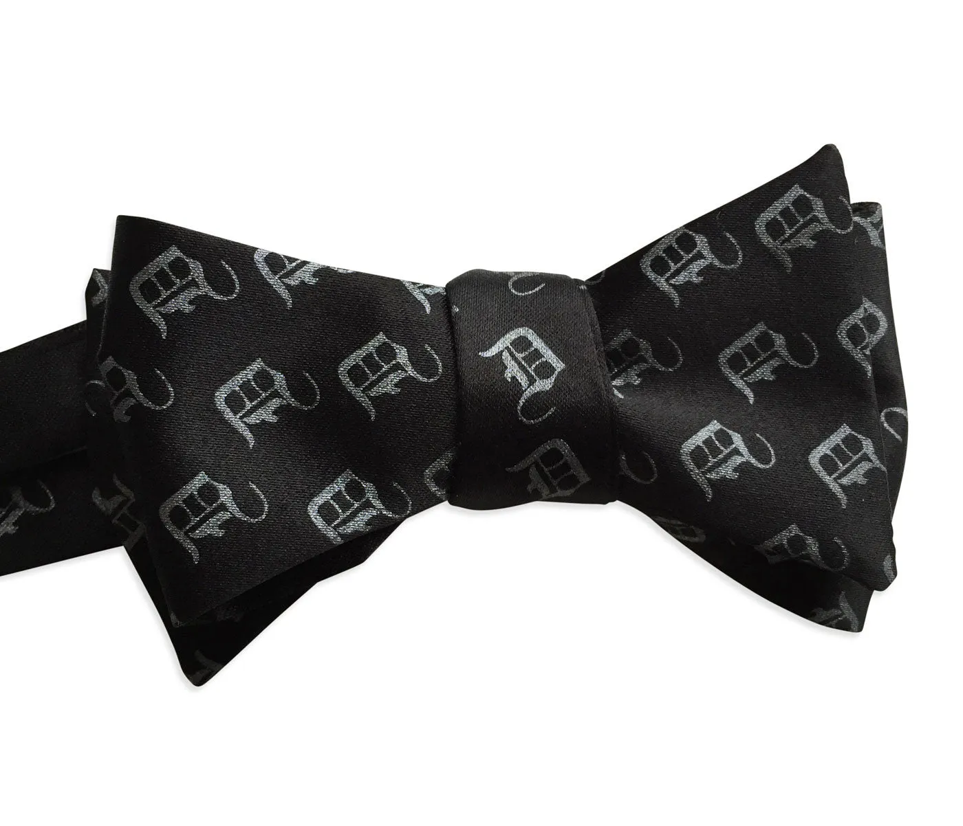 Old English D Bow Tie, Detroit Dot Pattern